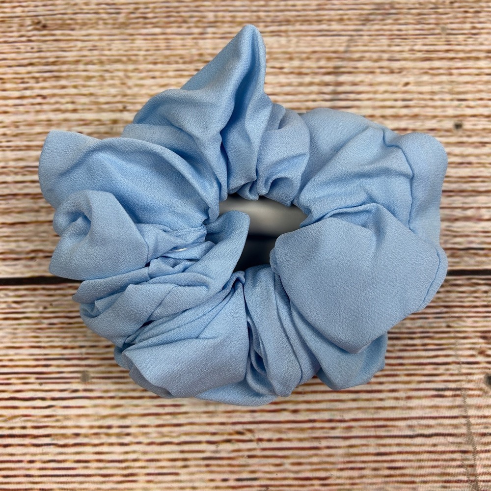 Claire's Light Blue Chiffon Oversized Hair Scrunchie 73653-8 New with Tags
